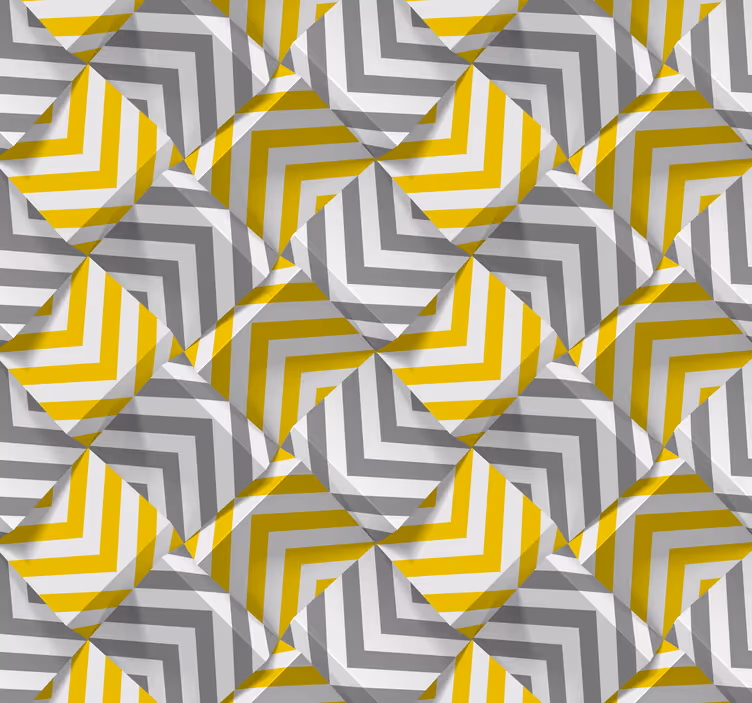 Pantone 3d formlar duvar kağıdı - TenStickers