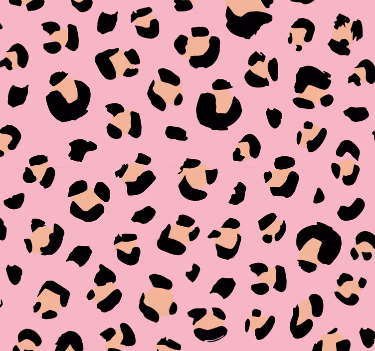 Leopar desenli çocuk duvar kağıdı - TenStickers