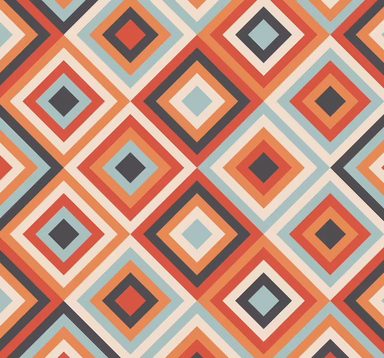 Tribal Boho Deseni oturma odası duvar kağıdı - TenStickers