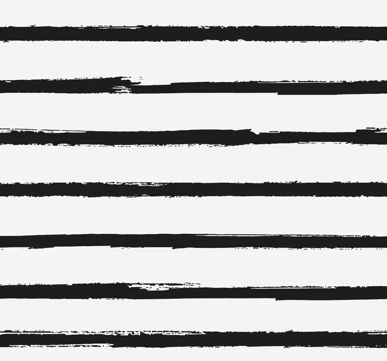 Minimalist siyah çizgili yatay duvar kağıdı - TenStickers
