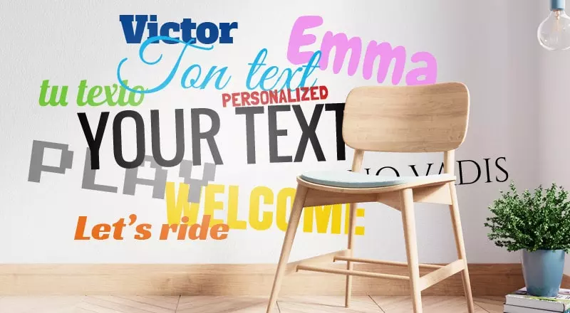 Kişiselleştirilmiş metinli viniller