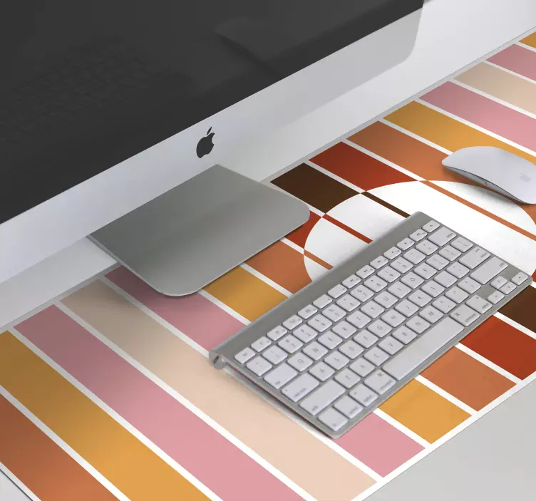 70'lerin çizgili güneş mouse pad'i - TenStickers