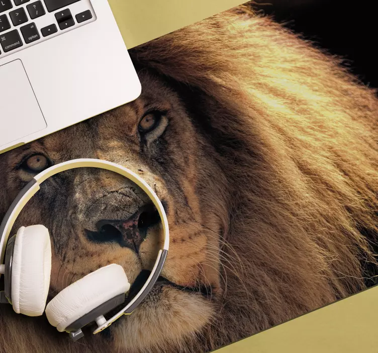 Aslan fotoğrafı orijinal mouse pad - TenStickers