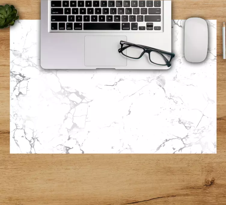 Beyaz mermer mouse pad desenleri - TenStickers