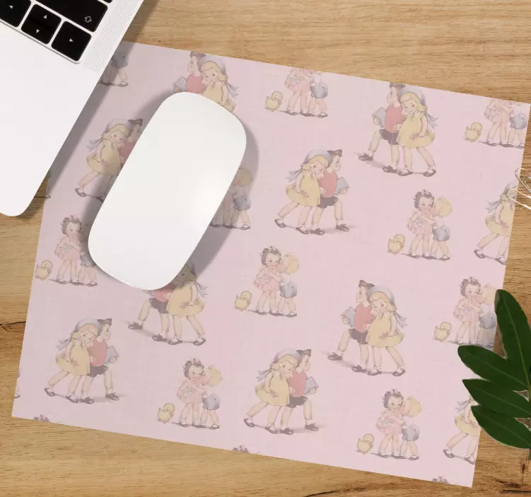 çocukluk arkadaşları deseni orijinal mouse pad - TenStickers