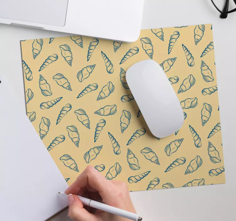Deniz kabuğu fayans deniz kabuğu mouse pad - TenStickers