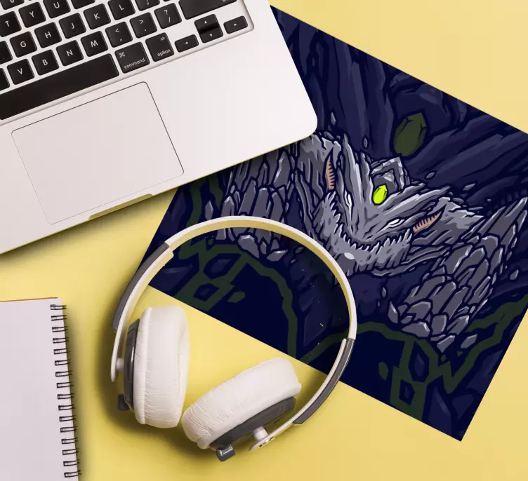 Ejderha taşı deseni mouse pad desenleri - TenStickers