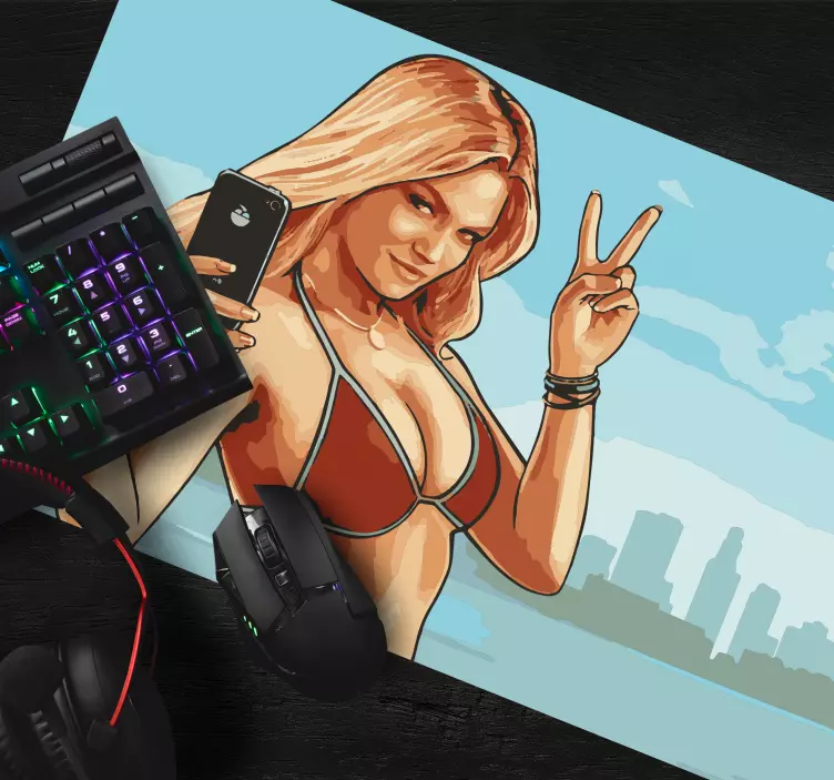 Gta seksi kız oyun mouse pad - TenStickers