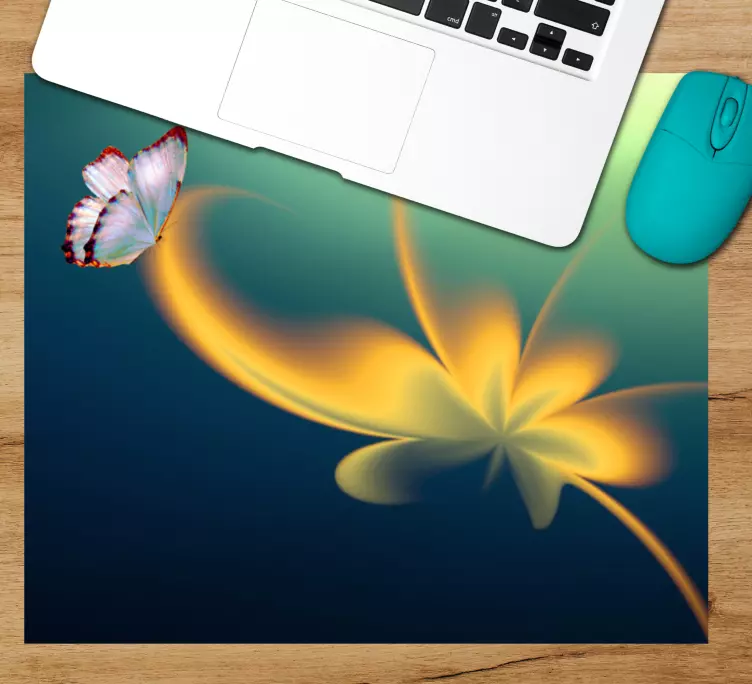 Güzel kelebek çiçek kelebek mousepad - TenStickers
