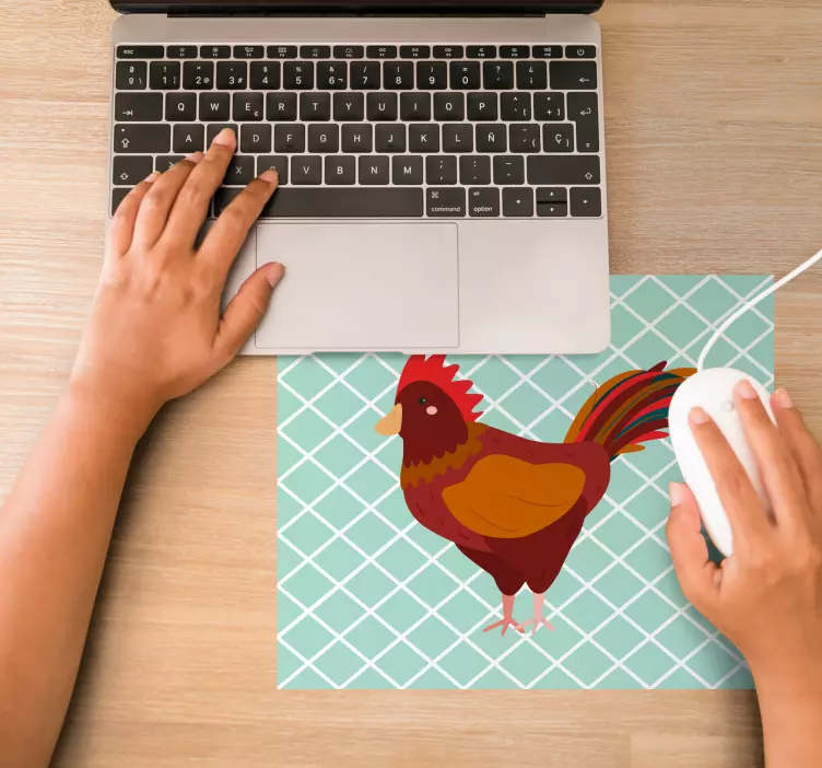 Horoz çizimi orijinal mouse pad - TenStickers
