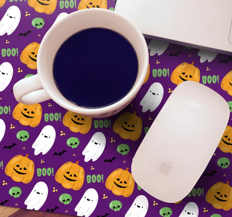 Kabak ve hayalet ile metin boo daha fazla fare altlığı - TenStickers