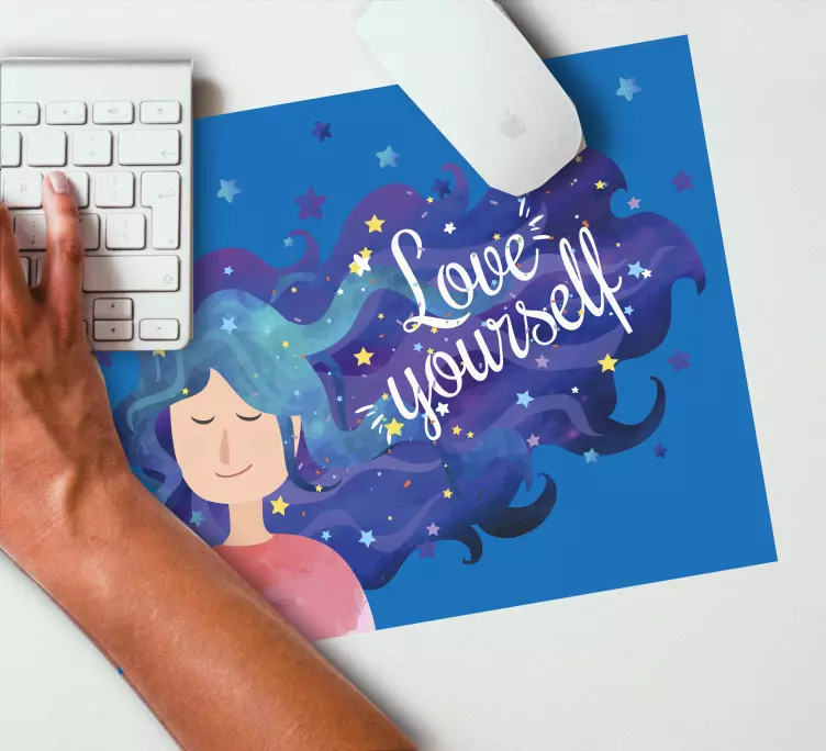 Kendinizi motivasyonel orijinal mouse pad'i sevin - TenStickers
