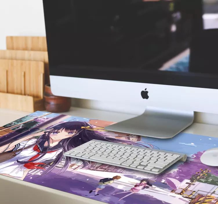 Okul kızı anime mousepad - TenStickers