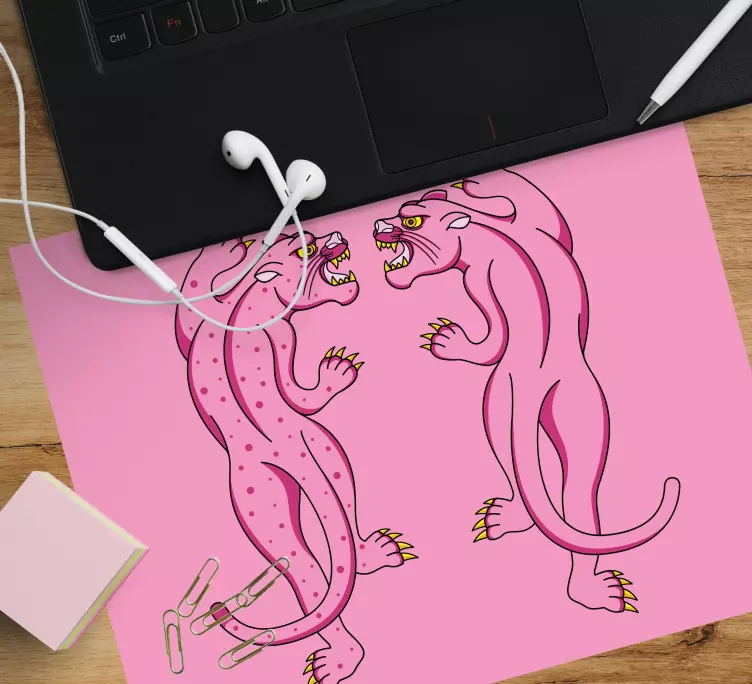 Pembe panter orijinal mouse pad - TenStickers