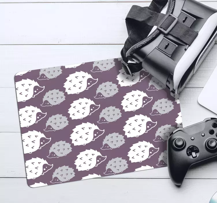 Sevimli kirpi motifi desenler mouse pad - TenStickers