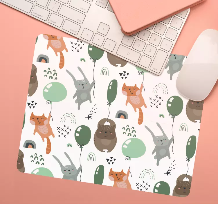 Sincap, ayı ve sevimli tavşan fare altlığı - TenStickers