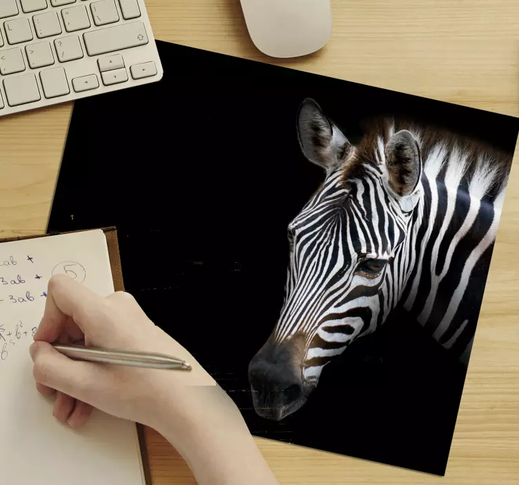 Siyah ve beyaz zebra mouse pad - TenStickers