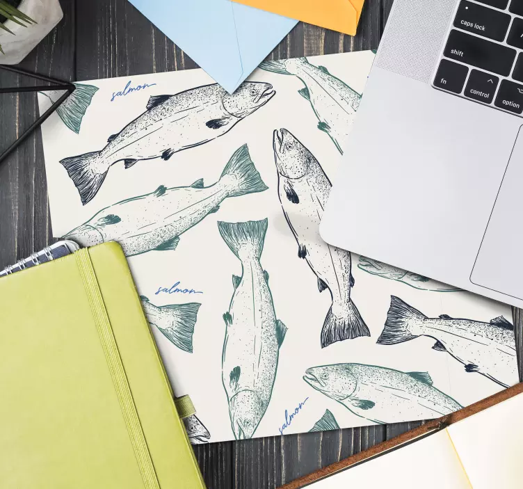 Somon balığı balık mouse pad - TenStickers