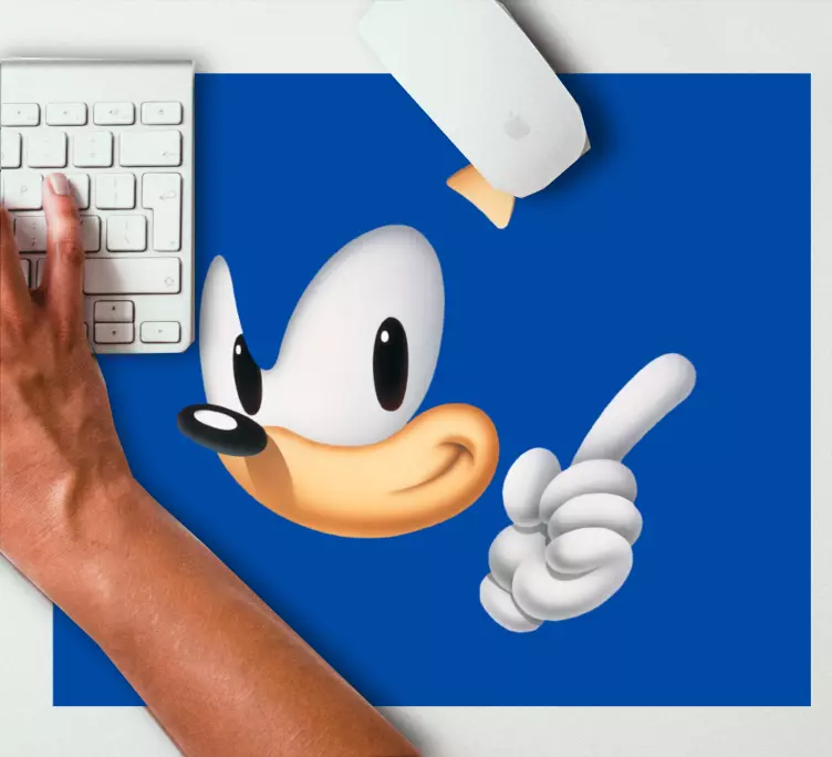 Sonik çizgi film karakteri anime fare altlığı - TenStickers