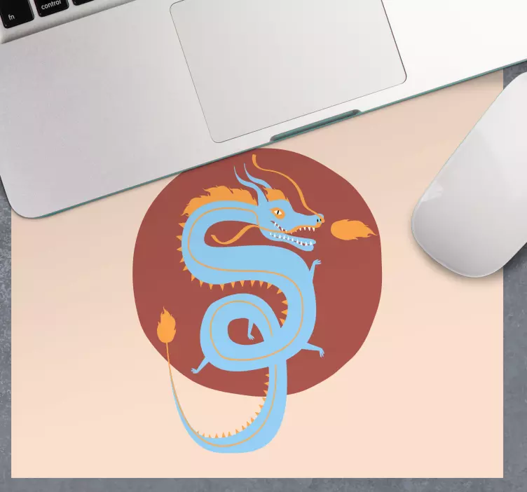 Stilize ejderha çizimi anime mouse pad - TenStickers