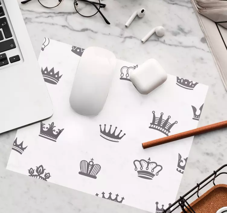 Taç desen noktaları desenler mouse pad - TenStickers