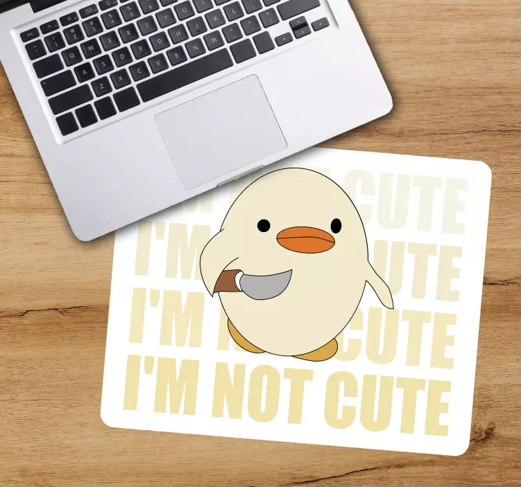 Tehdit eden küçük ördek orijinal mouse pad - TenStickers