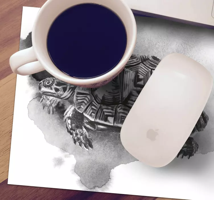 Vintage kaplumbağa görüntü mouse pad - TenStickers