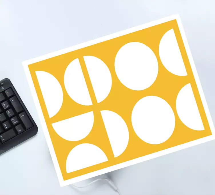 Yarım daire geometrik sanat orijinal mouse pad - TenStickers