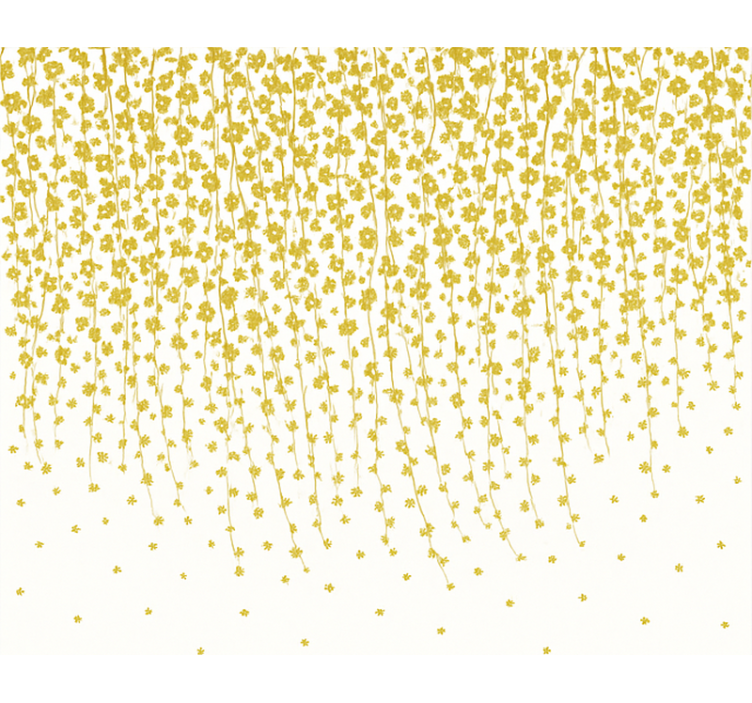 çiçek şelalesi banyo stor perde - TenStickers