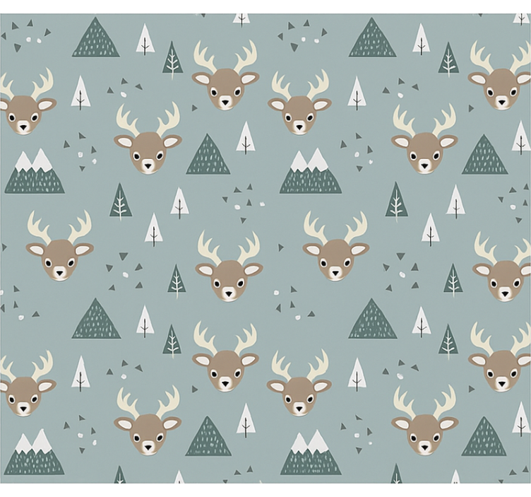 Nordic sevgili tasarımı çocuk odası stor perde - TenStickers