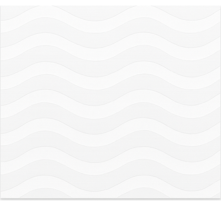 Beyaz ve gri dalgalar genç odasi stor perde - TenStickers