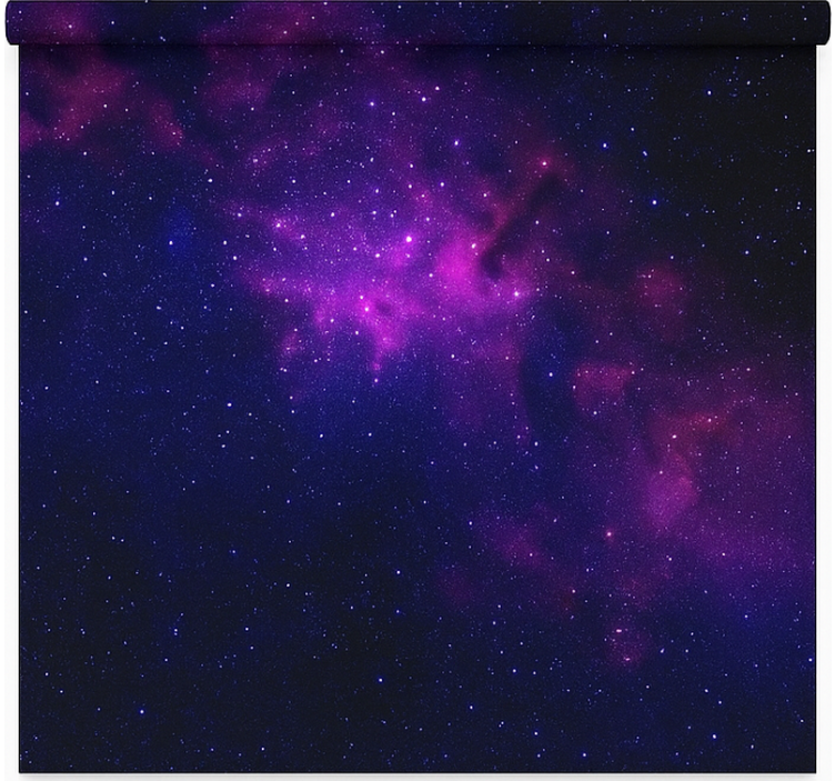 Mor galaksi yıldızı genç odasi stor perde - TenStickers