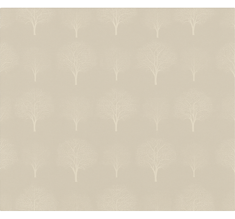 Minyatür orman ağaçları yemek odası stor perde - TenStickers