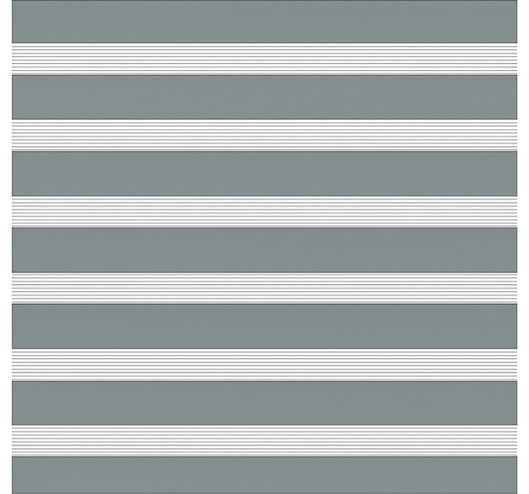 Gri çizgili desen yemek odası stor perde - TenStickers