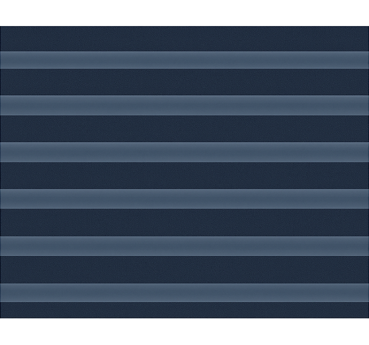 Lacivert gece mavisi çizgiler yemek odası stor perde - TenStickers