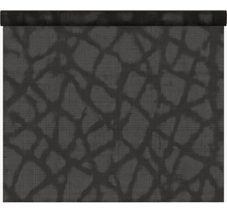 Ofis stor perde - Şeffaf siyah/gri - TenStickers