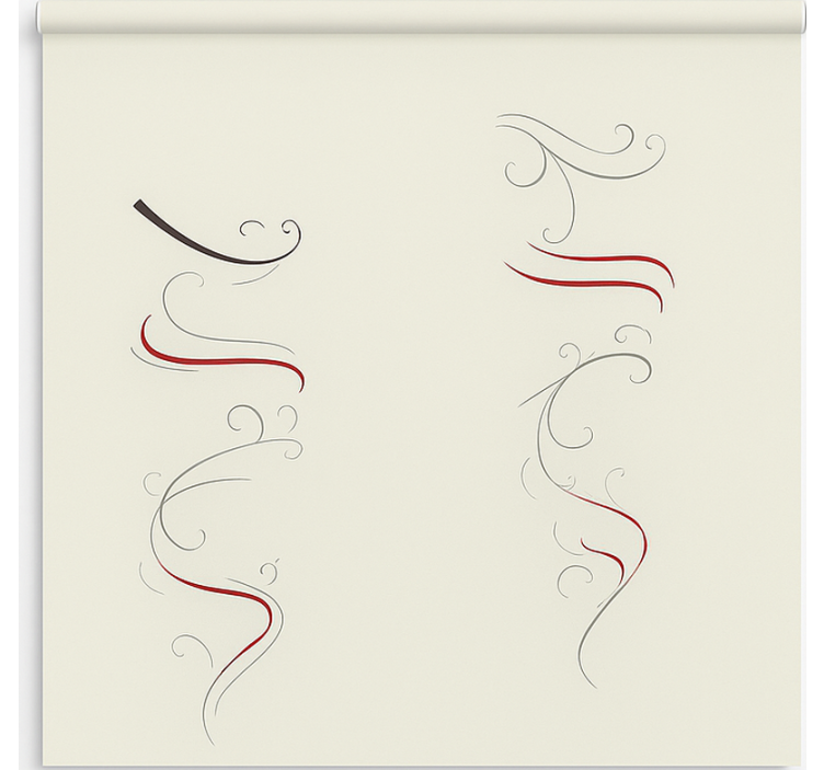 İskandinav stor perde çok renkli spiral çiçek deseni - TenStickers