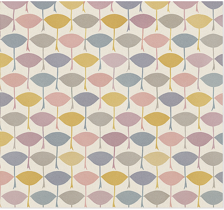 İskandinav stor perde renkli kuşlar - TenStickers