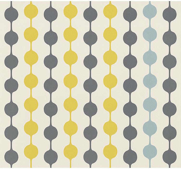 İskandinav stor perde renkli daireler - TenStickers