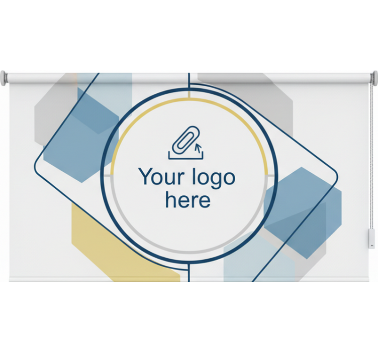 Ofis stor perde özel logo tasarımı - TenStickers