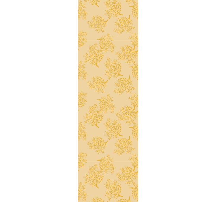 Yemek odası stor perde İskandinav portakal ağaçları - TenStickers