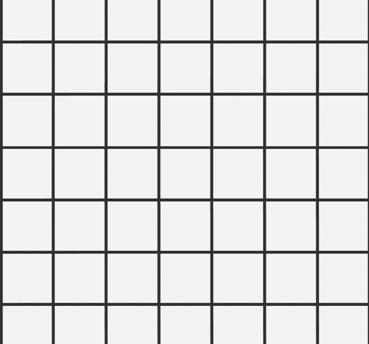 Yemek odası stor perde dengesiz kare deseni - TenStickers