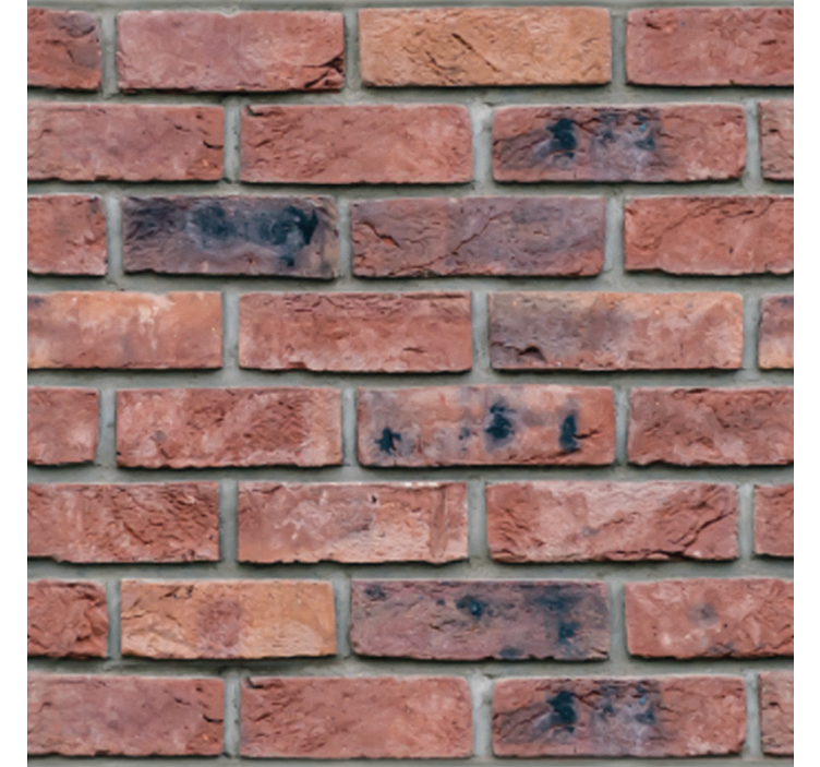 Yemek odası stor perde - sıradışı taş duvar - TenStickers