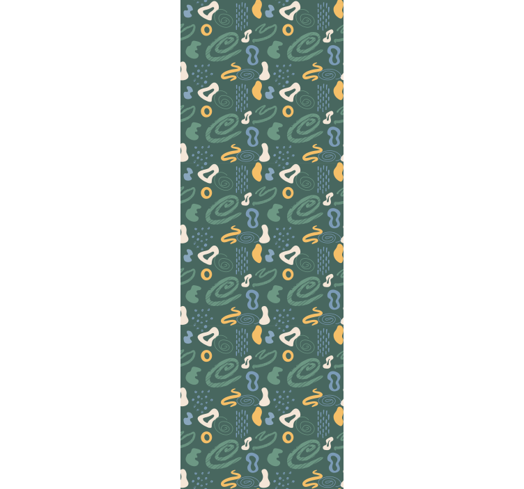 Çocuk odası stor perde soyut minimal desenler - TenStickers