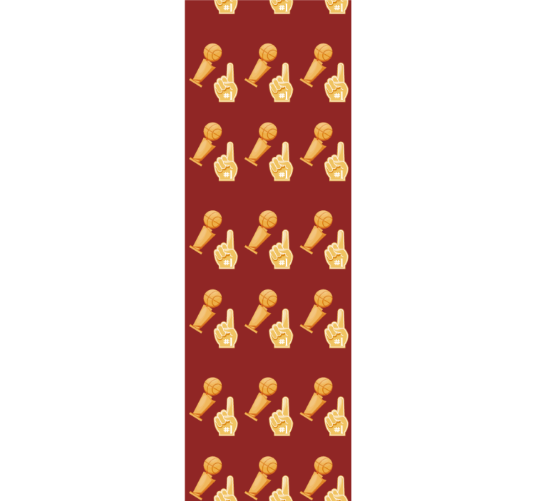 Genç odası stor perde - basketbol oyun deseni - TenStickers