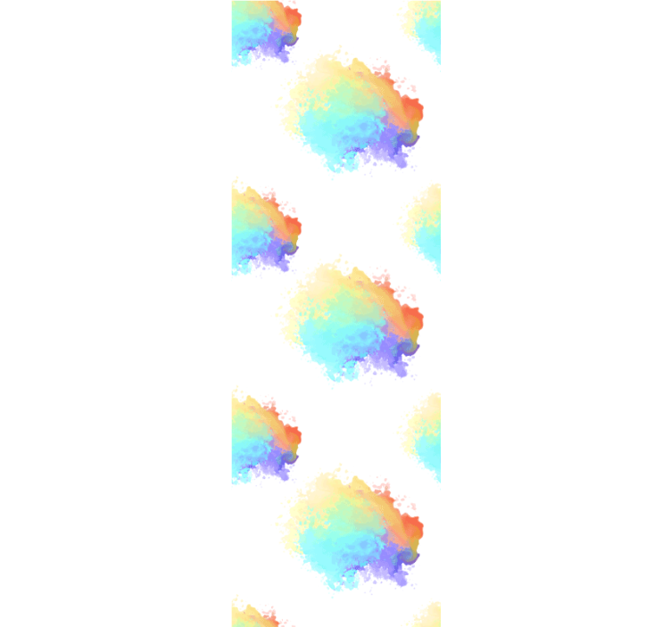 Genç odası stor perde - patlayan renkler partisi - TenStickers