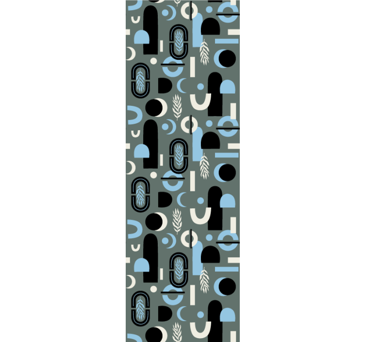 Modern stor perde geometrik Şekiller kolajı - TenStickers