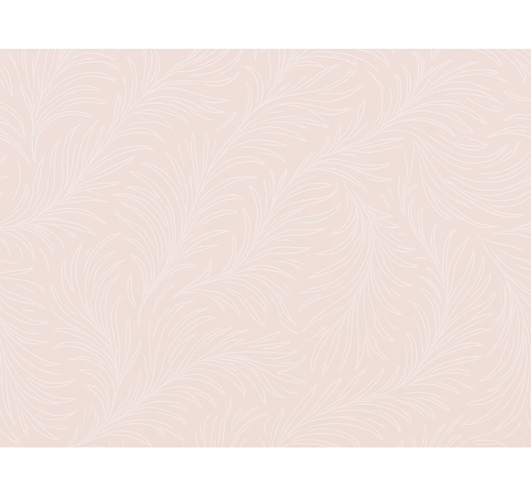 Pembe stor perde soft pink botanical - TenStickers