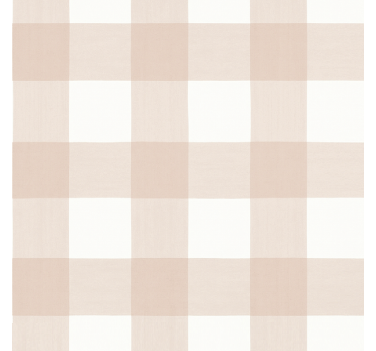 Pembe stor perde kareli desenli - TenStickers