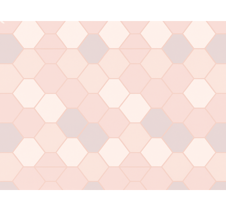 Pembe stor perde modern soyut pembe figürler - TenStickers